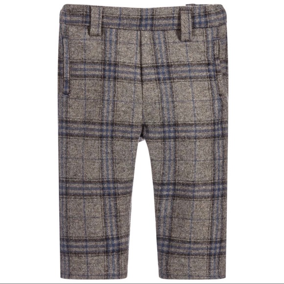 Tartine et Chocolat Baby Boys Grey Wool Trousers
